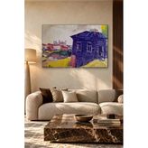 Fida Marc Chagall Kasaba Önünde Mavi Ahşap Ev Canvas Tablo