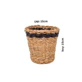 Fidanburada Lanesse Hasır Saksı Siyah 15cm