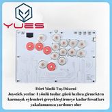 Fighting Stick Arcade Stick Ps4/ps3/pc/steam/android/ios Uyumlu, Rgb Aydınlatmalı Arcade Joystick, Dövüş Oyunları Için Kablolu Oyun Kontrolcüsü