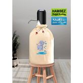 Fil Baskılı Damacana Kılıfı - bej