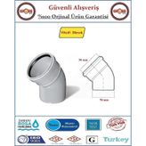 Fırat Pvc 45 Derece Dirsek - 50mm 50mm