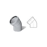 Fırat Pvc Dublex Açık Dirsek 45 1 Adet 50mm