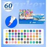 Fırça Uçlu Akrilik Marker Seti 60LI
