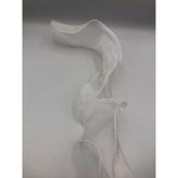 Fırfırlı Tül Organze Kurdele 2 mt (7cm x 2mt), Çiçek Malzemesi, Gelin Buketi, Bohça Misinalı Fırfır - Krem