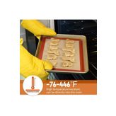 Fırınlanabilir Kendinden Yağlı Silikon Pişirme Matı, Profesyonel Silpat Yanmaz Yapışmaz Yıkanabilir Silikon Pişirme Matı 30cmx40cm