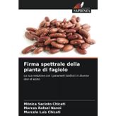Firma spettrale della pianta di fagiolo