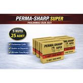 Fırsatkolik Perma-Sharp Super Paslanmaz Çelik Tıraş Bıçağı 5’li 5 Kutu