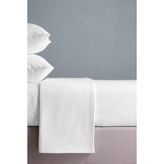 Firuze Tek Kişilik Waffle Desenli Otel Pikesi Polycotton 160X230, Lüks Dokuma Pike Hafif Kullanım Kolay Yıkama - Beyaz
