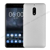 FitCase Nokia 6 Carbon Desen Silver Arka Kapak