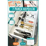 Fithome 7'li Modüler Kepçelik Şeffaf Çekmece Içi Organizer