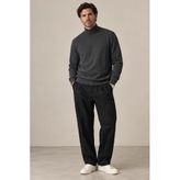 Fitilli Balıkçı Yaka Erkek Sweatshirt