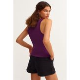 Fitilli Halter Yaka Örme ATLET-LAV10003 - Mürdüm - S