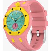 Five-E Ap-Swatch Royal Pop 12 Uyumlu Silikon Kordon - Pembe