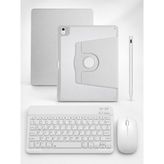 Five-E Apple iPad Air 11 M2/m3/m4 Termix Combo Türkçe Klavyeli Tablet Dönebilen Kılıf Seti -Mouse Kalem Dahil - AİR 11 - Gri
