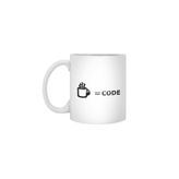 Fizello Coffee Equals Code Beyaz Kupa, 330 ml, Seramik
