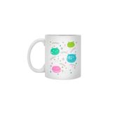 Fizello Cute Animals Pattern Beyaz Kupa, 330 ml, Seramik