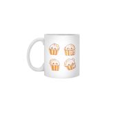 Fizello Cute Popcorn Beyaz Kupa, 330 ml, Seramik