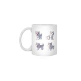 Fizello Cute Wolf Beyaz Kupa, 330 ml, Seramik