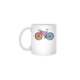 Fizello Cyclocross Bicycle Halftone Beyaz Kupa, 330 ml