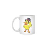 Fizello Duck With Hat Beyaz Kupa, 330 ml, Seramik