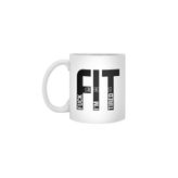 Fizello FIT Beyaz Seramik Kupa, 330 ml