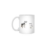 Fizello Floppy Disk ve USB Beyaz Kupa, 330 ml, Seramik