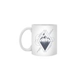 Fizello Modern Geometric Nature Forest Beyaz Kupa, 330 ml