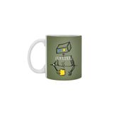 Fizello Robot On Coffee Break Beyaz Kupa, 330 ml, Seramik