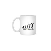 Fizello Tennis Evolution Beyaz Kupa, 330 ml, Seramik