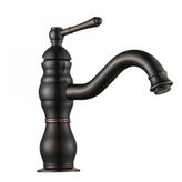 FKN Royal Kısa Siyah Lavabo Bataryası