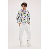 Flame Beyaz Erkek Eşofman Altı - 2XL