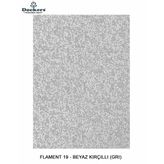 Flament Lux Döşemelik Kumaş - 19 Beyaz Kırçıllı (Gri)