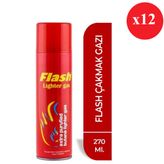 Flash 270 ml 12 Adet Çakmak Gazı
