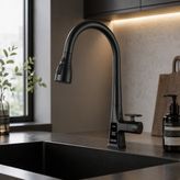 Fleko Light Black Mutfak Eviye Bataryası - Siyah