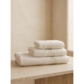 Fleur 3'lü Güpürlü Banyo Havlu Seti Krem
