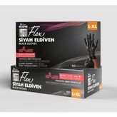 Flex Eldiven Latex Free L Beden 100’LÜ Kutu Siyah