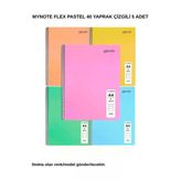 Flex Pastel Defter A4 40 Yaprak Çizgili 5 Adet