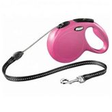 Flexi 8 m Pembe Classic Long Medium Otomatik Gezdirme Tasması