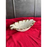 Flora Gold Oval Servis Sunum Tabak 27CM - 27 cm