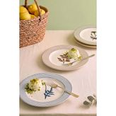 Floral Essence Assos 4\'lü Pasta & Sunum Tabağı 22 cm - Çok Renkli