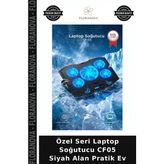 Floranova Özel Seri Laptop Soğutucu CF05 Siyah Alan Pratik Ev - Çok Renkli - Tek Ebat