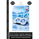 Floranova Özel Üretim Laptop Soğutucu Ayarlanabilir Rgb CF12 Gümüş Aygit Çalışma Işıklandırma - Çok Renkli - Tek Ebat