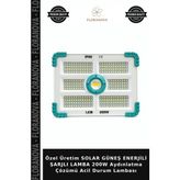 Floranova Özel Üretim Solar Güneş Enerjili Şarjlı Lamba 200W Aydınlatma Çözümü Acil Durum Lambası