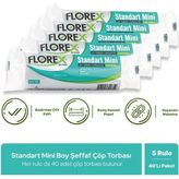 Florex Standart Mini Boy Çöp Poşeti x 5 Rulo - 0