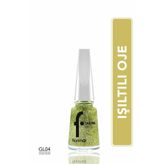 Flormar Gl004 Gold Rush Yoğun Simli Şeffaf Oje