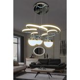 Florya 3 Toplu LED Avize - 1 - Krom