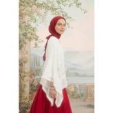 Floş Viskon Düz Eşarp Bordo