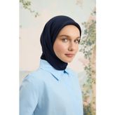Floş Viskon Düz Eşarp Lacivert