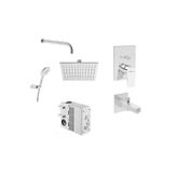 Flow Square A49305 Ankastre Duş Seti Krom A49305