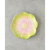 Flowerella Dolomite Pasta Tabağı 21 cm Yeşil-Pembe - Yeşil - Pembe